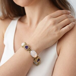 Vintage Kafin‎ NY gemstone bracelet